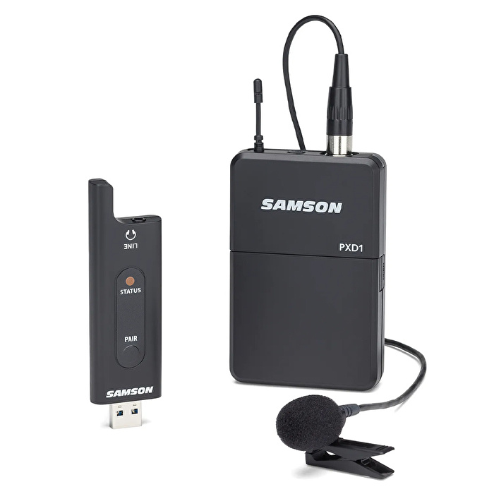 SAMSON SWXPD2BLM8 XPD2 2,4 GHz Dijital USB Telsiz Yaka Mikrofon Sistemi