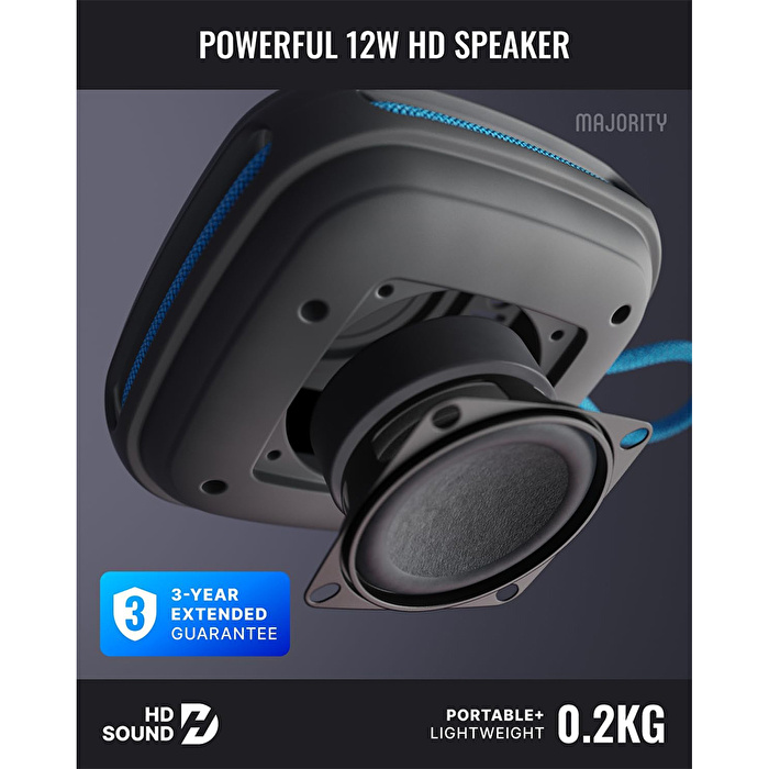 Majority Move 1 (M1) 12W IPX65 Taşınabilir Bluetooth Hoparlör