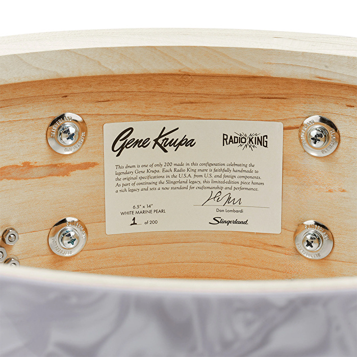 SLINGERLAND Gene Krupa Limited Edition Radio King 14"x6.5" Trampet (Taşıma Çantası Dahil)