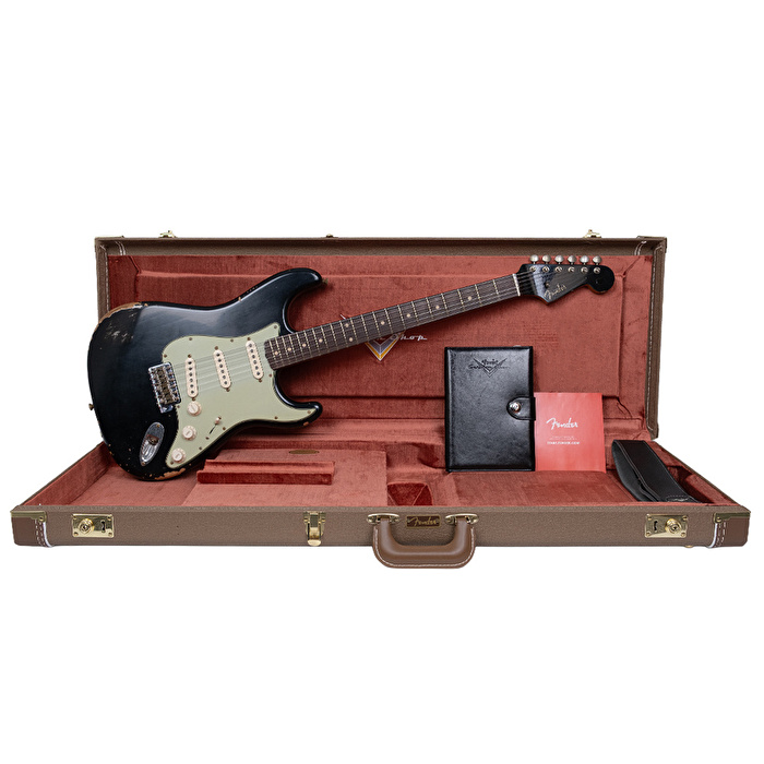 Fender Custom Shop 1960 Stratocaster Relic Black Elektro Gitar