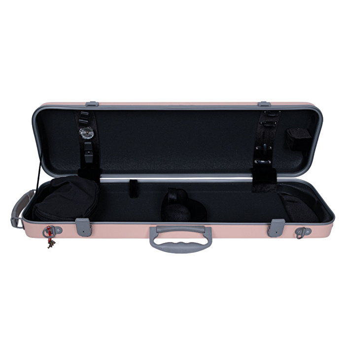 DXKY DVC-4SQ-PK Pembe Carbon Violin Case