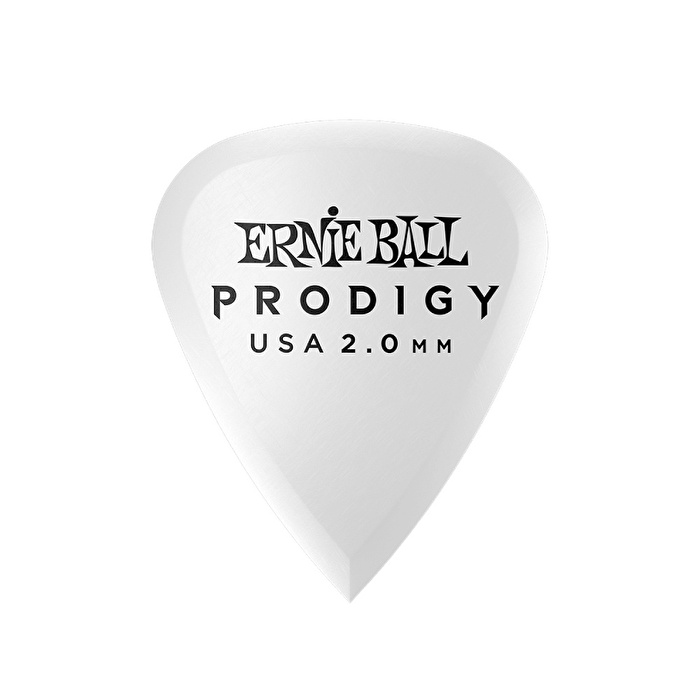 ERNIE BALL P09202 Prodigy Beyaz Delrin 2.0 mm 1S 6'lı Paket Pena