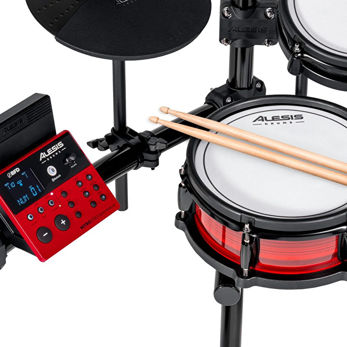ALESIS Nitro Pro 8 Parça Elektronik Davul Seti - Bluetooth ve BFD Sesler Dahil