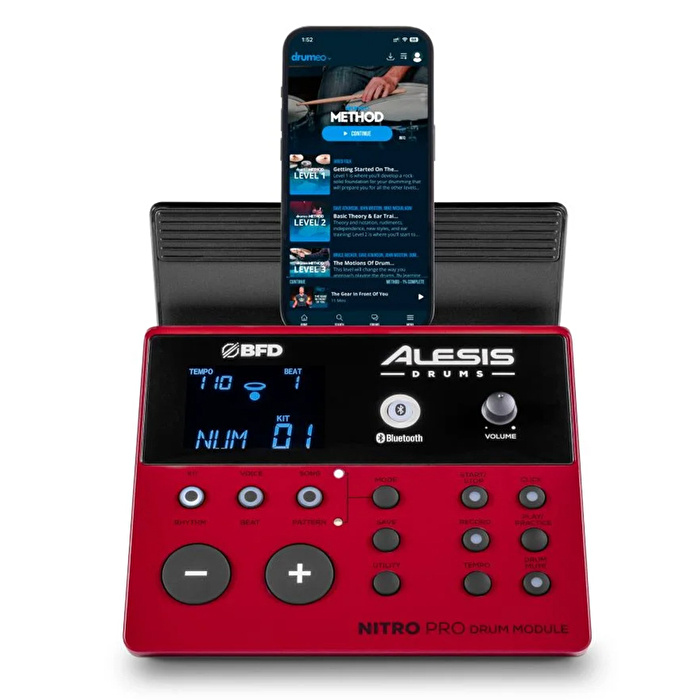 ALESIS Nitro Pro 8 Parça Elektronik Davul Seti - Bluetooth ve BFD Sesler Dahil