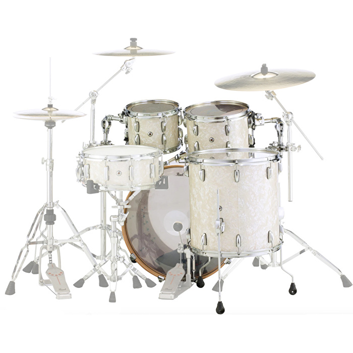 PEARL STS924XSP/C405 Session Studio Nicotine White Marine Pearl 4 Parça (22B/10T/12T/16F) Akustik Davul Seti
