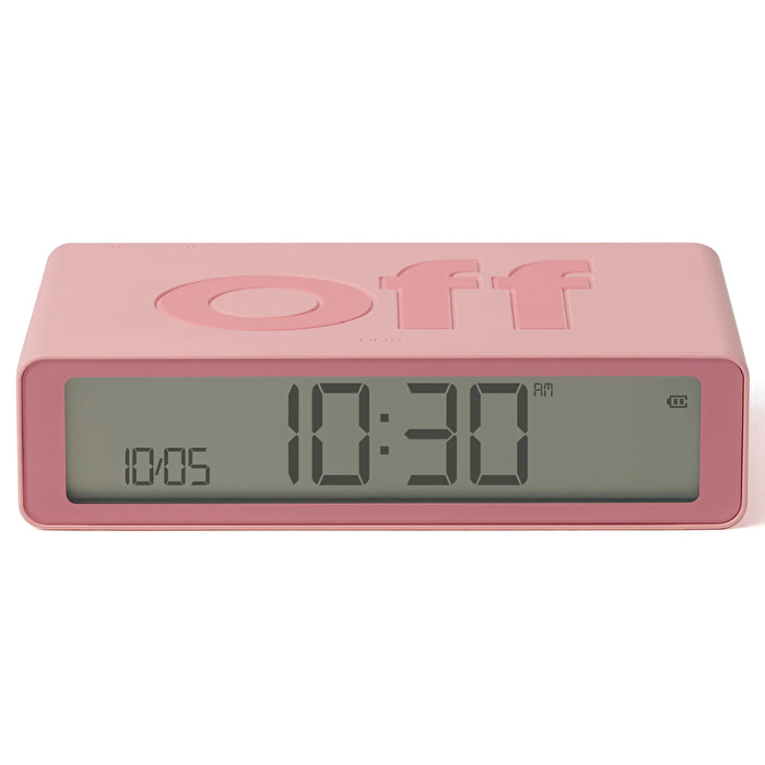 LEXON Flip Klasik Şarj Edilebilir Alarm Saat Pembe