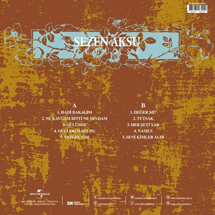 Sezen Aksu - Gülümse (Kırmızı Plak)