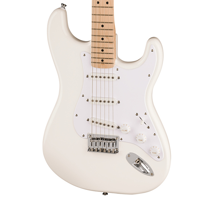 Squier FSR Sonic Stratocaster HSS Akçaağaç Klavye Arctic White Elektro Gitar