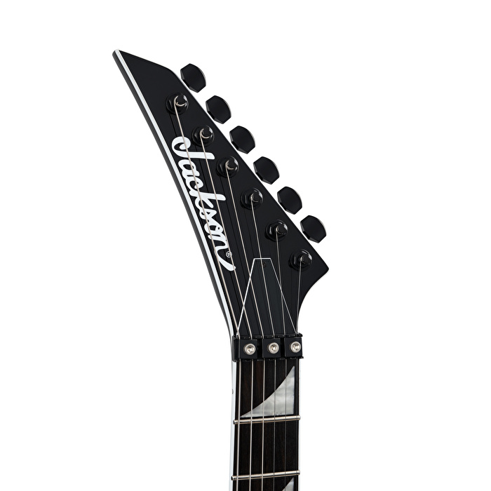 Jackson Pro Serisi Wes Borland King V Abanoz Klavye Black w White Bevels Elektro Gitar