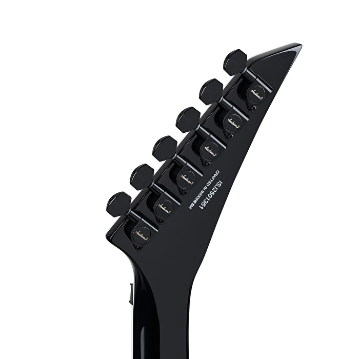 Jackson Pro Serisi Wes Borland King V Abanoz Klavye Black w White Bevels Elektro Gitar