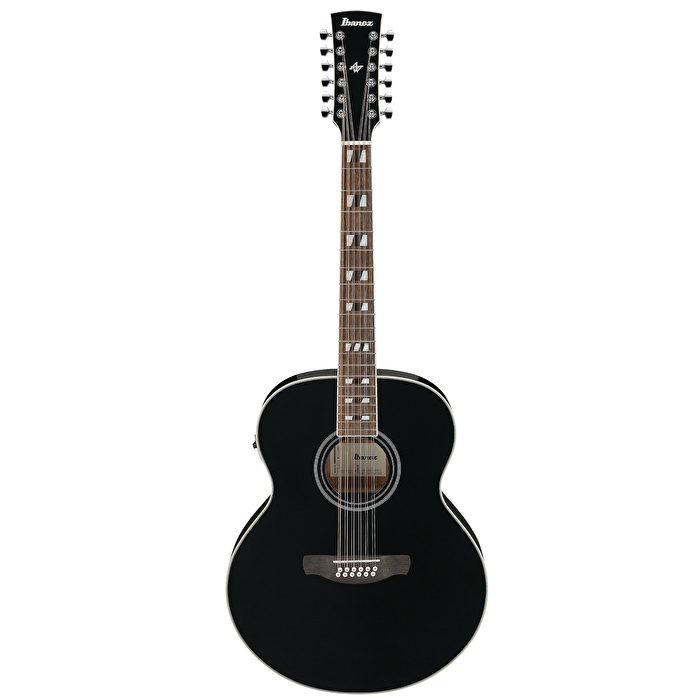 IBANEZ AJ7012M1E-BK 12 Telli Elektro Akustik Gitar