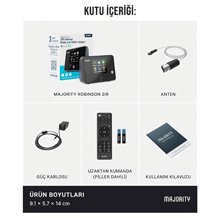 MAJORITY Robinson 2IR Internet Radyo Oynatıcı