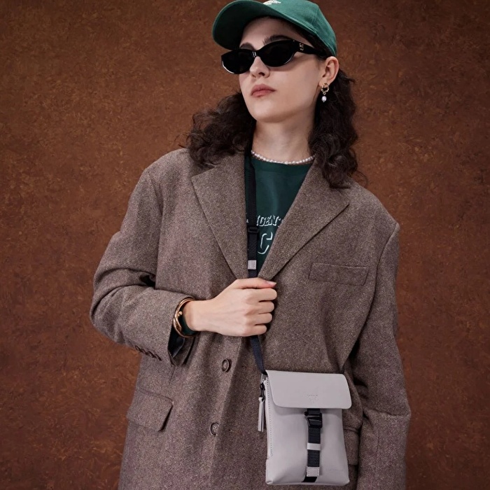 GASTON LUGA Spläsh Mini Crossbody Omuz Çantası - Taupe