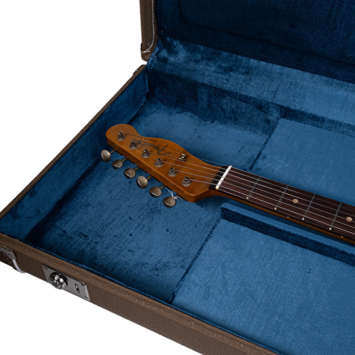 Fender Custom Shop 1960 Telecaster Custom Heavy Relic Aged Vintage White Over 3 Ton Sunburst Elektro Gitar