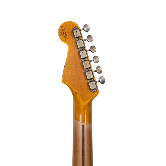 Fender Custom Shop 1957 Stratocaster Heavy Relic Aged Fiesta Red Elektro Gitar