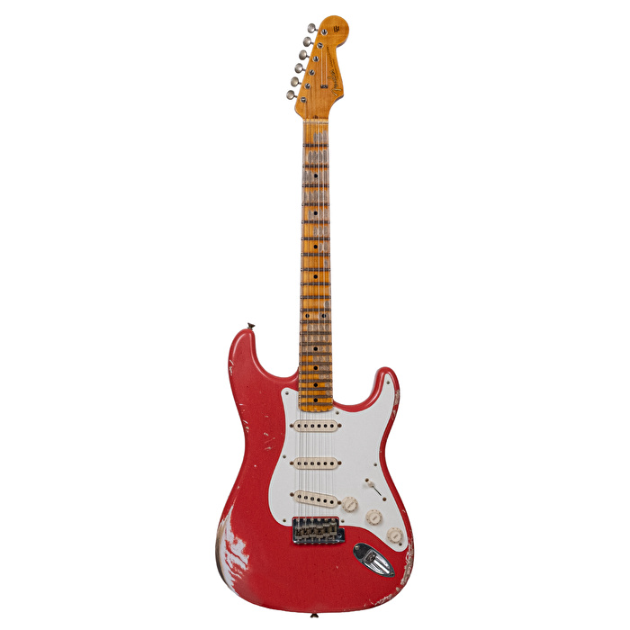 Fender Custom Shop 1957 Stratocaster Heavy Relic Aged Fiesta Red Elektro Gitar