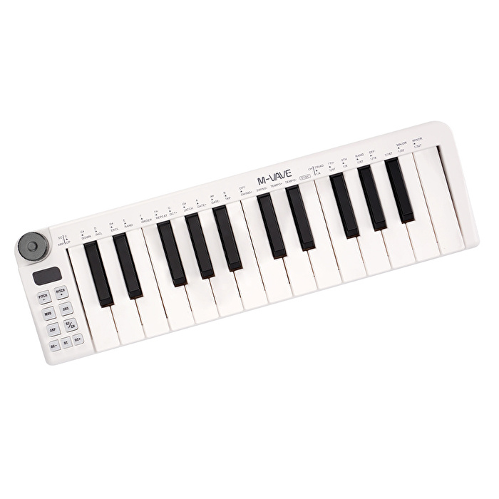 M-VAVE SMK-25 MINI WHITE 25 Tuşlu Kablosuz Şarjlı MIDI Klavye