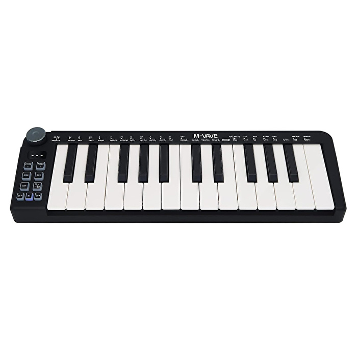 M-VAVE SMK-25 MINI 25 Tuşlu Kablosuz Şarjlı MIDI Klavye (Siyah)