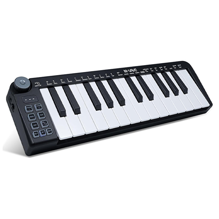 M-VAVE SMK-25 MINI 25 Tuşlu Kablosuz Şarjlı MIDI Klavye (Siyah)