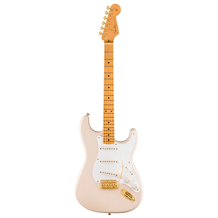 Fender Limited Edition Vintera III Late 50's Stratocaster Gold Hardware White Blonde Elektro Gitar (Gigbag Dahil)
