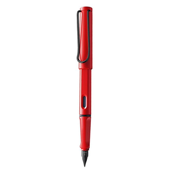 LAMY Safari Dolma Kalem Metal Siyah Klips M Uç Kırmızı