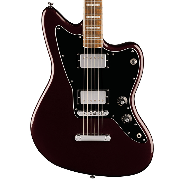 Squier Paranormal Baritone Jazzmaster HH BPG Oxblood Elektro Gitar