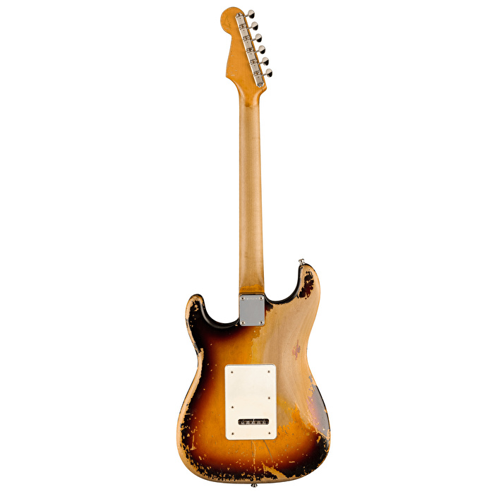 Fender Custom Shop Masterbuilt John Frusciante Stratocaster Super Heavy Relic 3 Renk Sunburst Paul Waller Elektro Gitar