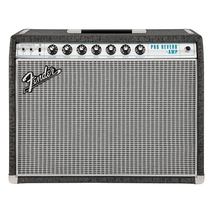Fender Limited Edition 68 Custom Pro Reverb Celestion G12 Redback Pewter Elektro Gitar Amfisi