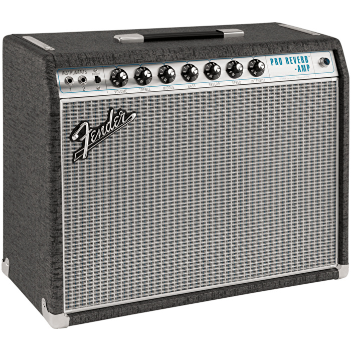 Fender Limited Edition 68 Custom Pro Reverb Celestion G12 Redback Pewter Elektro Gitar Amfisi