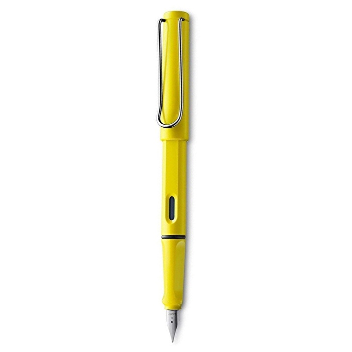 LAMY Safari Dolma Kalem Metal Siyah Klips M Uç Sarı