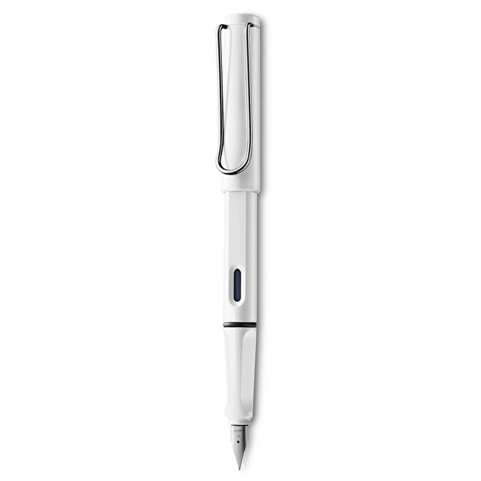 LAMY Safari Dolma Kalem Metal Siyah Klips M Uç Beyaz