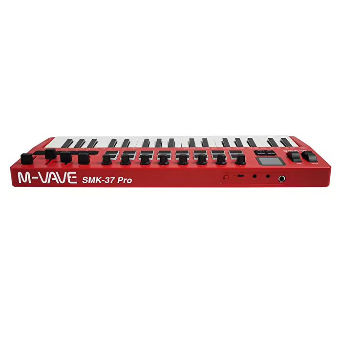M-VAVE SMK-37 PRO 37 Tuşlu Kablosuz MIDI Klavye (Kırmızı)