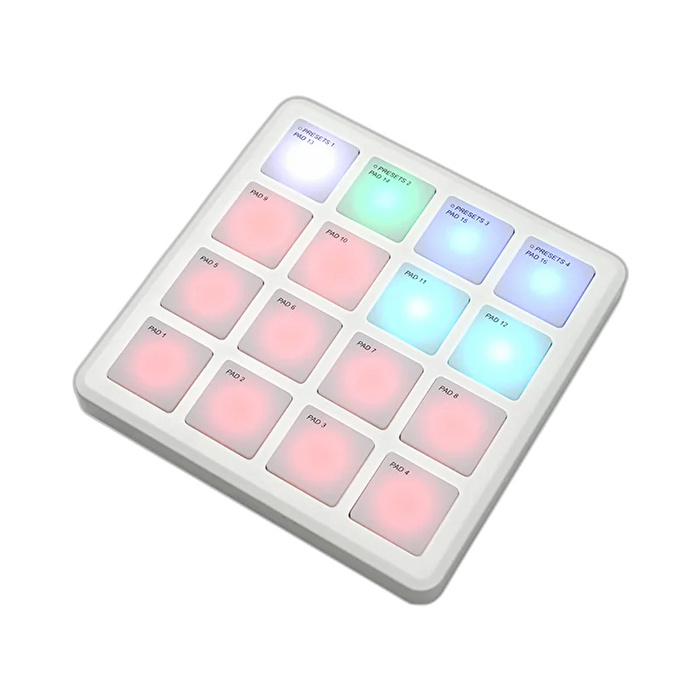 M-VAVE SMC-PAD POCKET Kablosuz MIDI Pad Kontrol Cihazı (Beyaz)