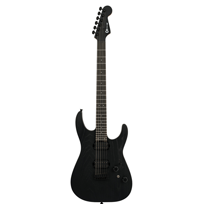 Charvel Pro-Mod Plus Dinky DK24 HH HT Black Ash Elektro Gitar (Gigbag Dahil)