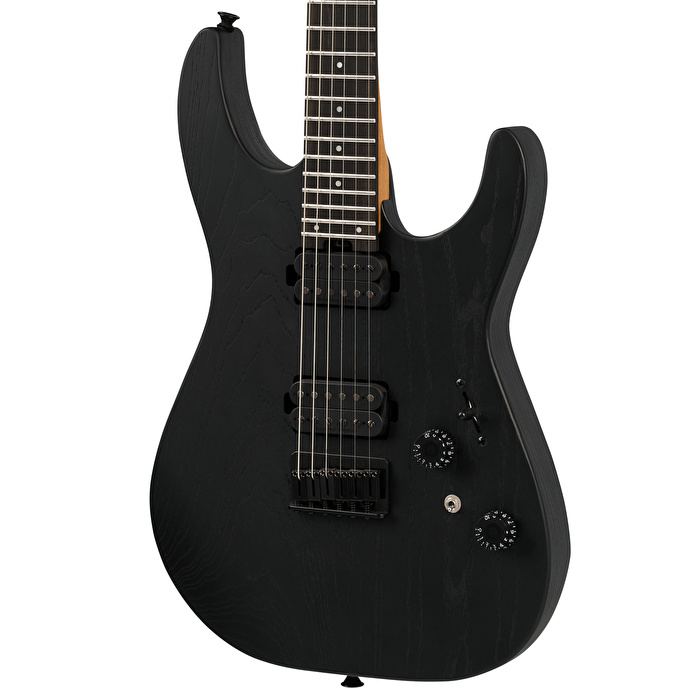 Charvel Pro-Mod Plus Dinky DK24 HH HT Black Ash Elektro Gitar (Gigbag Dahil)
