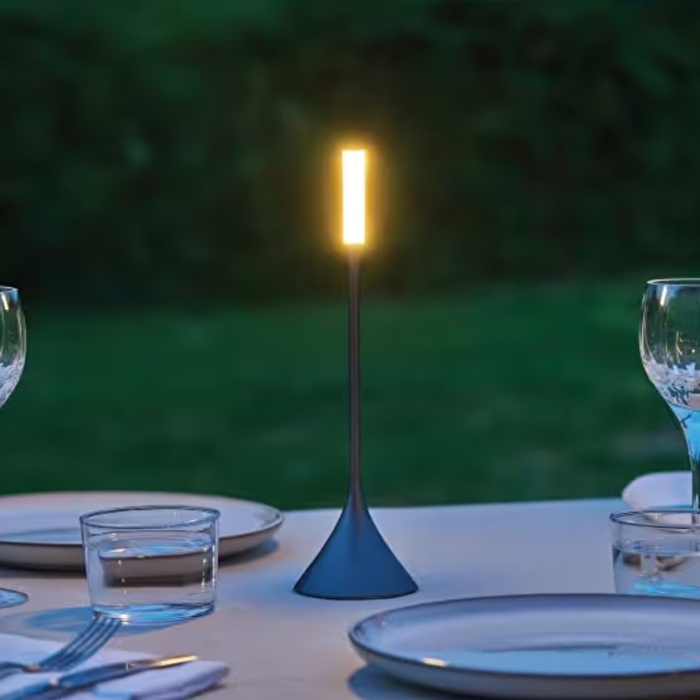 LEXON Steli Candle Aydınlatma Metalik Gri