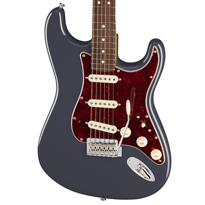 Fender American Professional Classic Stratocaster Faded Black Elektro Gitar(Gigbag Dahil)
