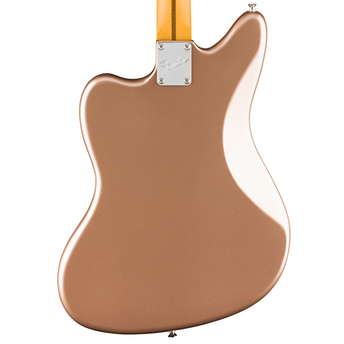 Fender American Professional Classic Jaguar Faded Firemist Gold Elektro Gitar (Gigbag Dahil)