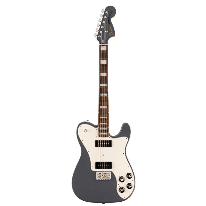 Fender Chris Shiflett Cleaver Telecaster Deluxe Gülağacı Klavye Charcoal Frost Metallic Elektro Gitar