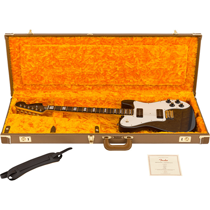 Fender Chris Shiflett Cleaver Telecaster Deluxe Gülağacı Klavye Charcoal Frost Metallic Elektro Gitar