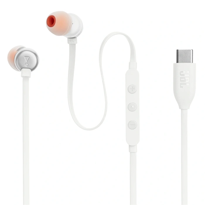 JBL Tune 310C USB-C Kablolu Kulak İçi Beyaz Kulaklık