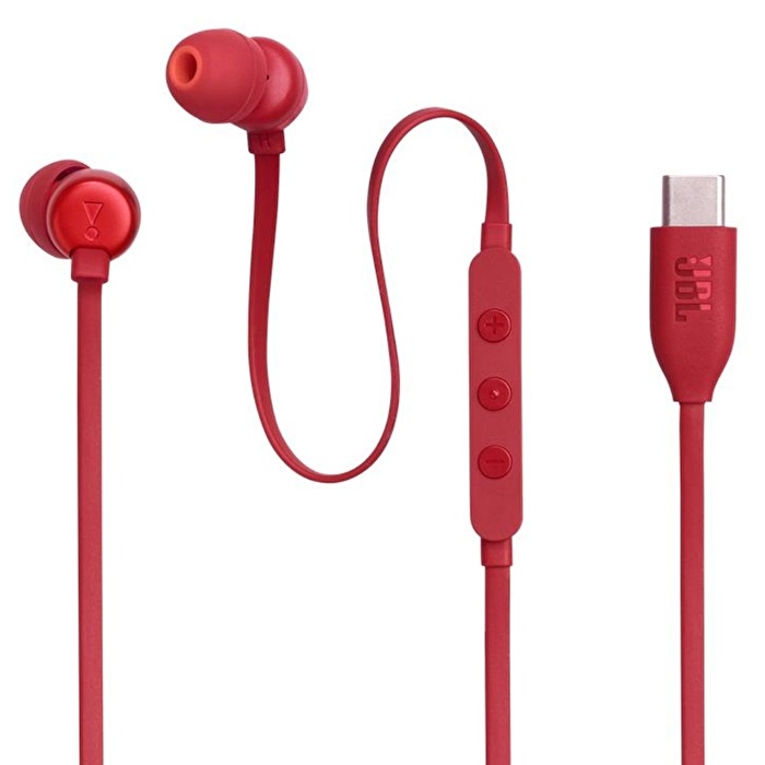 JBL Tune 310C USB-C Kablolu Kulak İçi Kırmızı Kulaklık