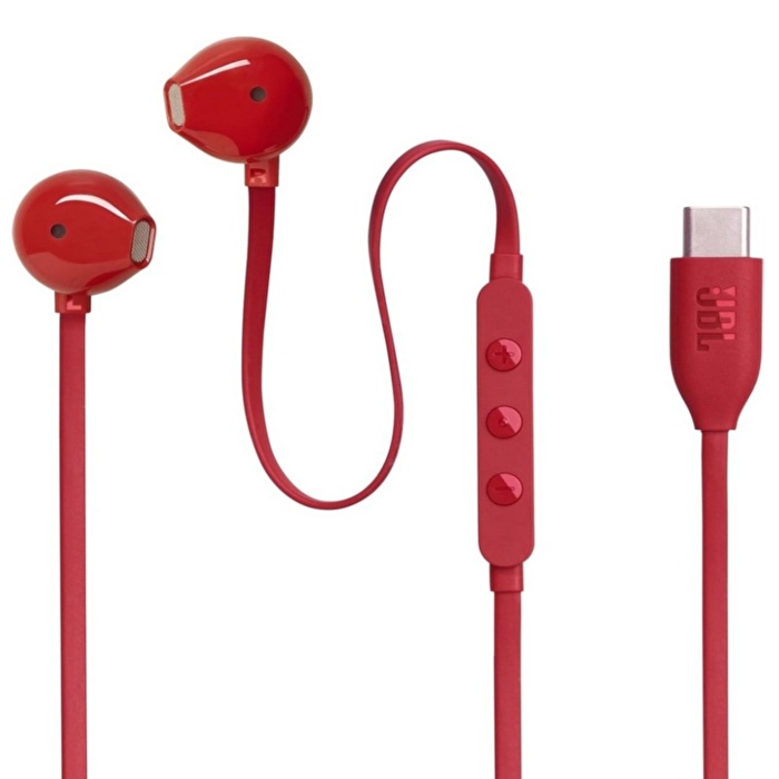 JBL Tune 305C USB-C Kablolu Kulak İçi Kırmızı Kulaklık