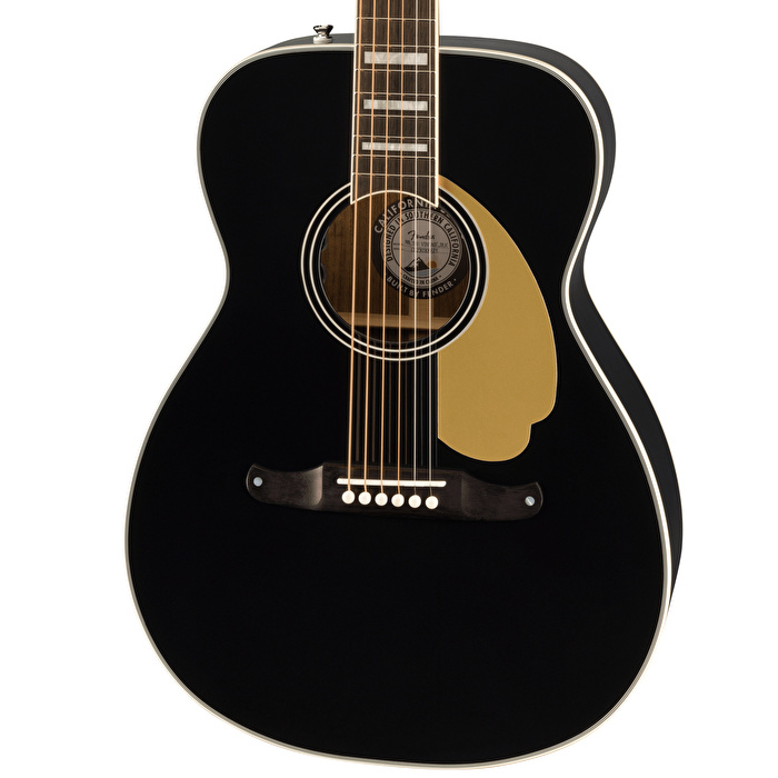 Fender California Vintage Malibu Black Elektro Akustik Gitar (Case Dahil)