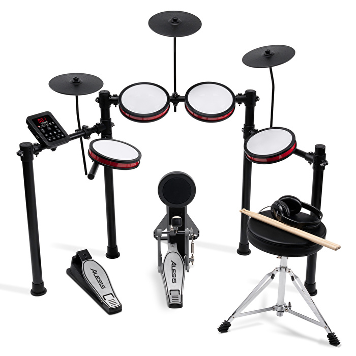 ALESIS Turbo Pro 8 Parça Elektronik Davul Seti - Tabure & Kulaklık Aksesuarları Dahil