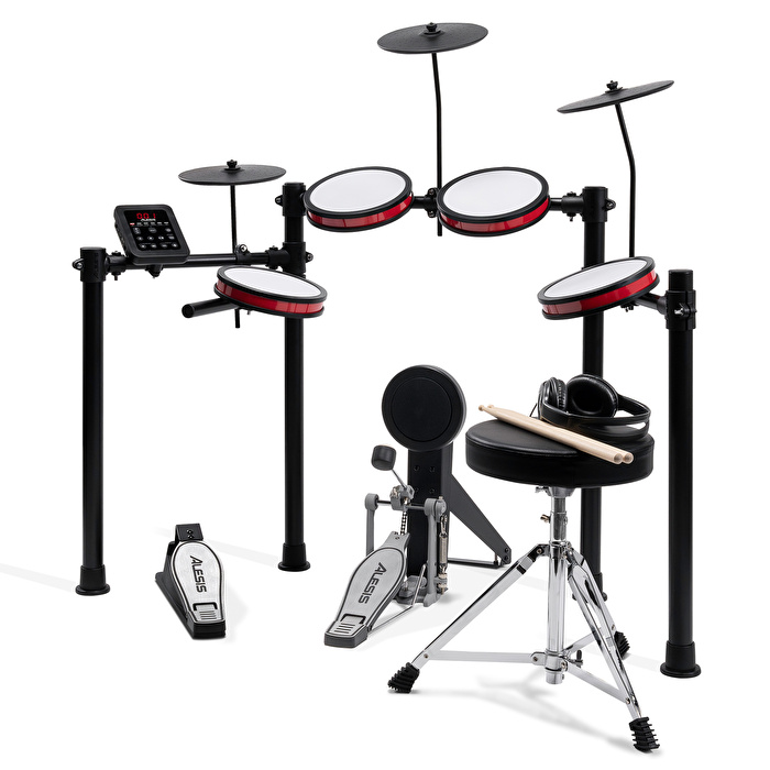 ALESIS Turbo Pro 8 Parça Elektronik Davul Seti - Tabure & Kulaklık Aksesuarları Dahil