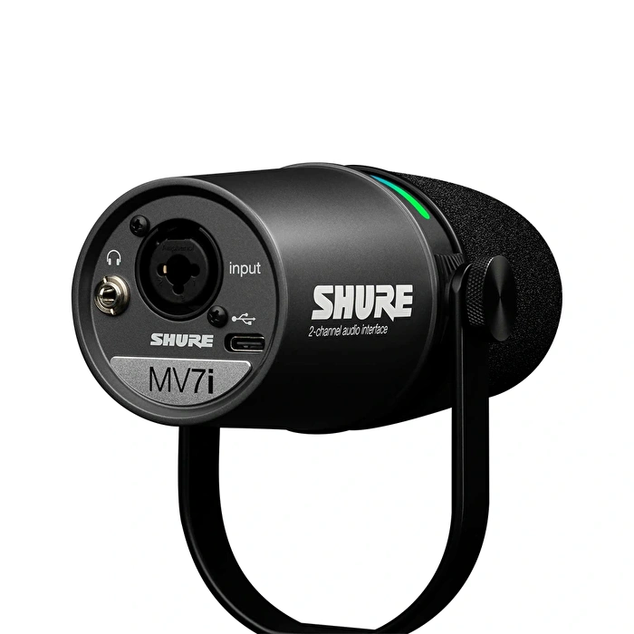 SHURE  MV7i Akıllı USB Mikrofon ve Ses Kartı