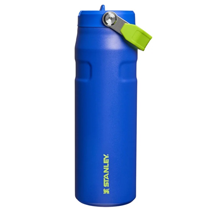 STANLEY The IceFlow™ Bottle Flip Straw Pipetli Termos 2.0 0.47L / 16oz Cobalt Chartreuse