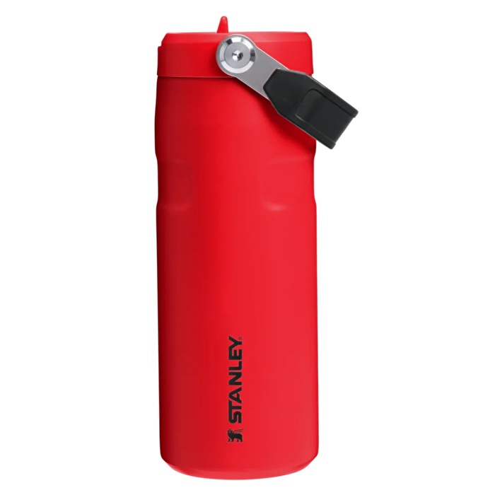 STANLEY The IceFlow Bottle Flip Straw Pipetli Termos 2.0 0.47L / 16oz Chili Black