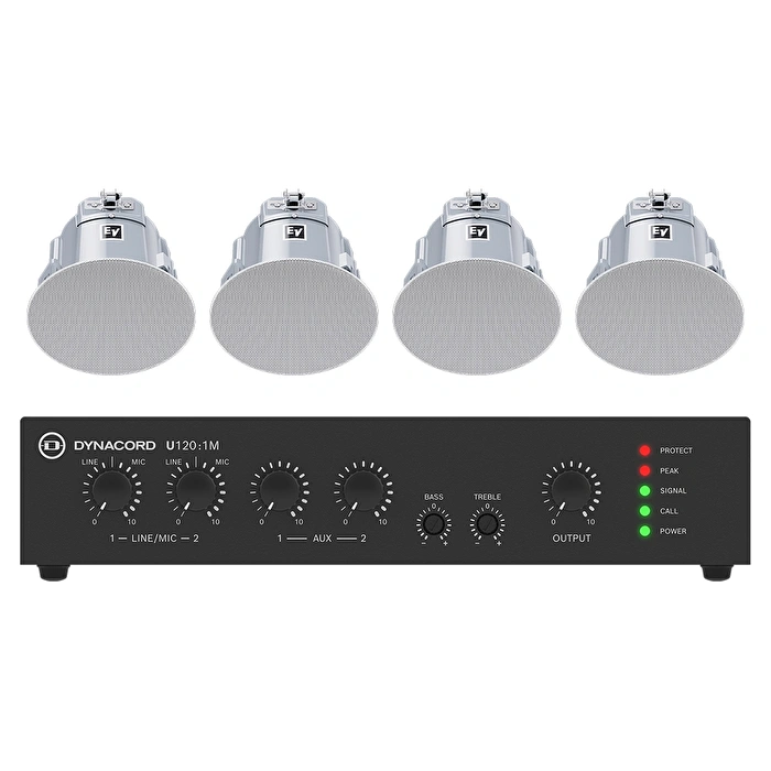 ElectroVoice BSYS-EVID-EC4.2W - Tavan Hoparlör Seti, Beyaz